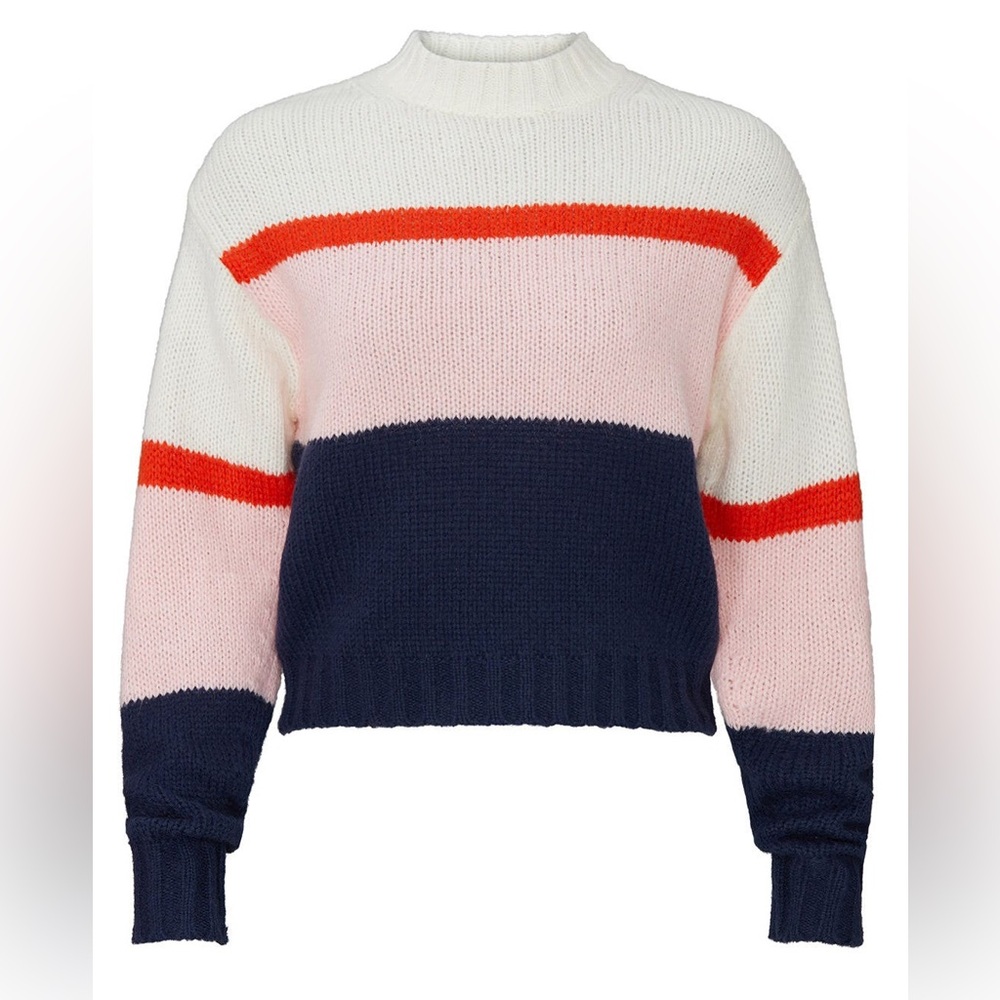 Rebecca Minkoff Colorblock Sweater - Red, Pink, Navy, and White